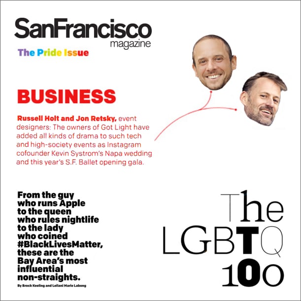 San Francisco Magazine Names Russell Holt And Jon Retsky Among Bay Areas 
